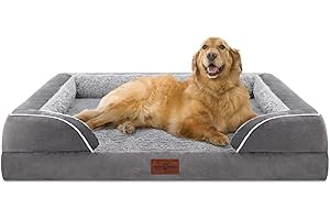 XL Waterproof Orthopedic Foam Dog Bed with Washable Cover