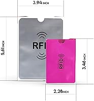 Vista 6 de Funda para tarjeta de crédito, 14 unidades, fundas RFID para tarjetas de crédito para protección contra robo de identidad