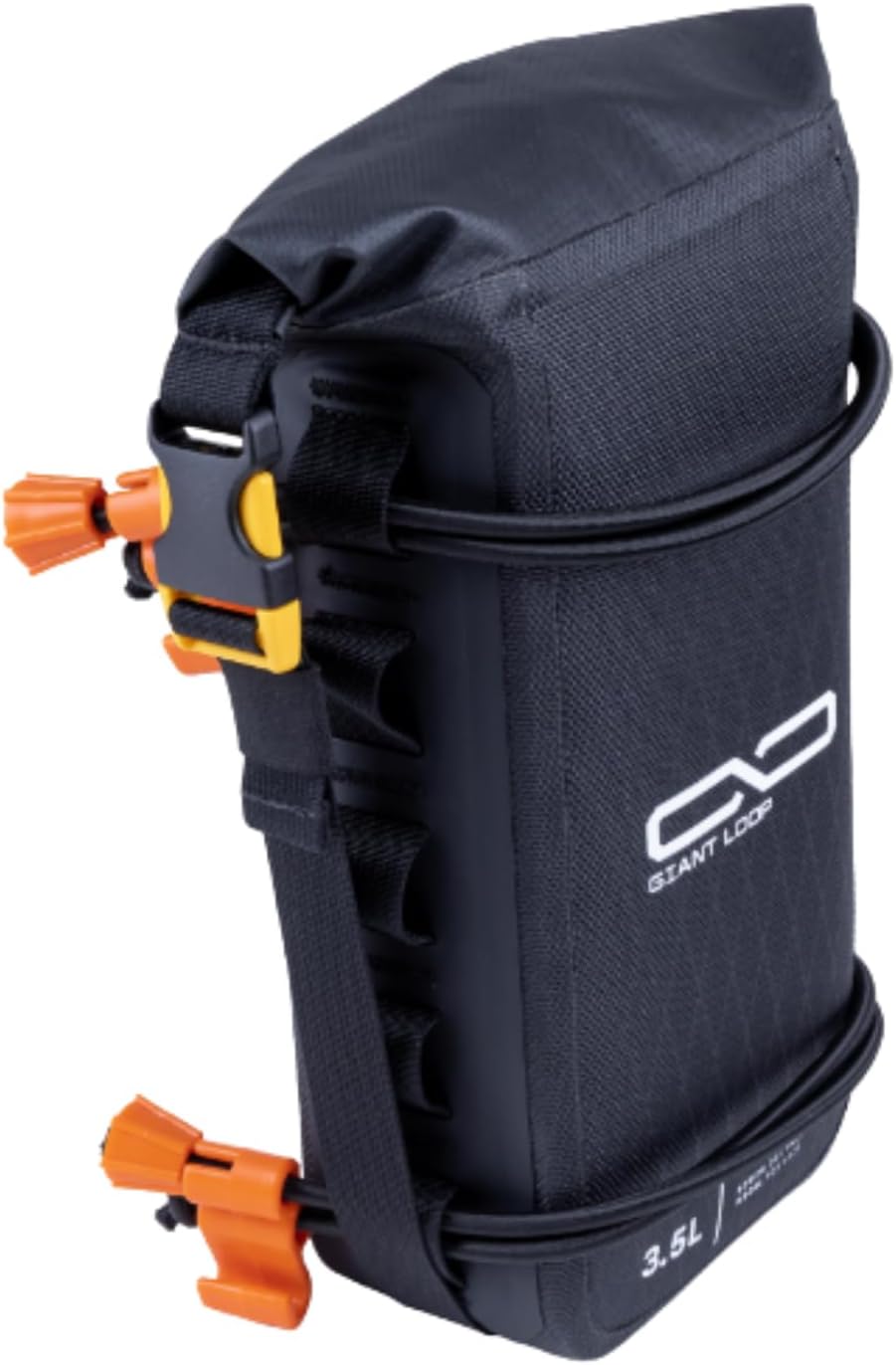 Giant Loop Fender Bag + Number Plate Bag, 3.5 liters of Packable Volume Waterproof Storage Pouch for Essential Items, Ideal for Enduro, Dirt Bike, Snowbike (Black)