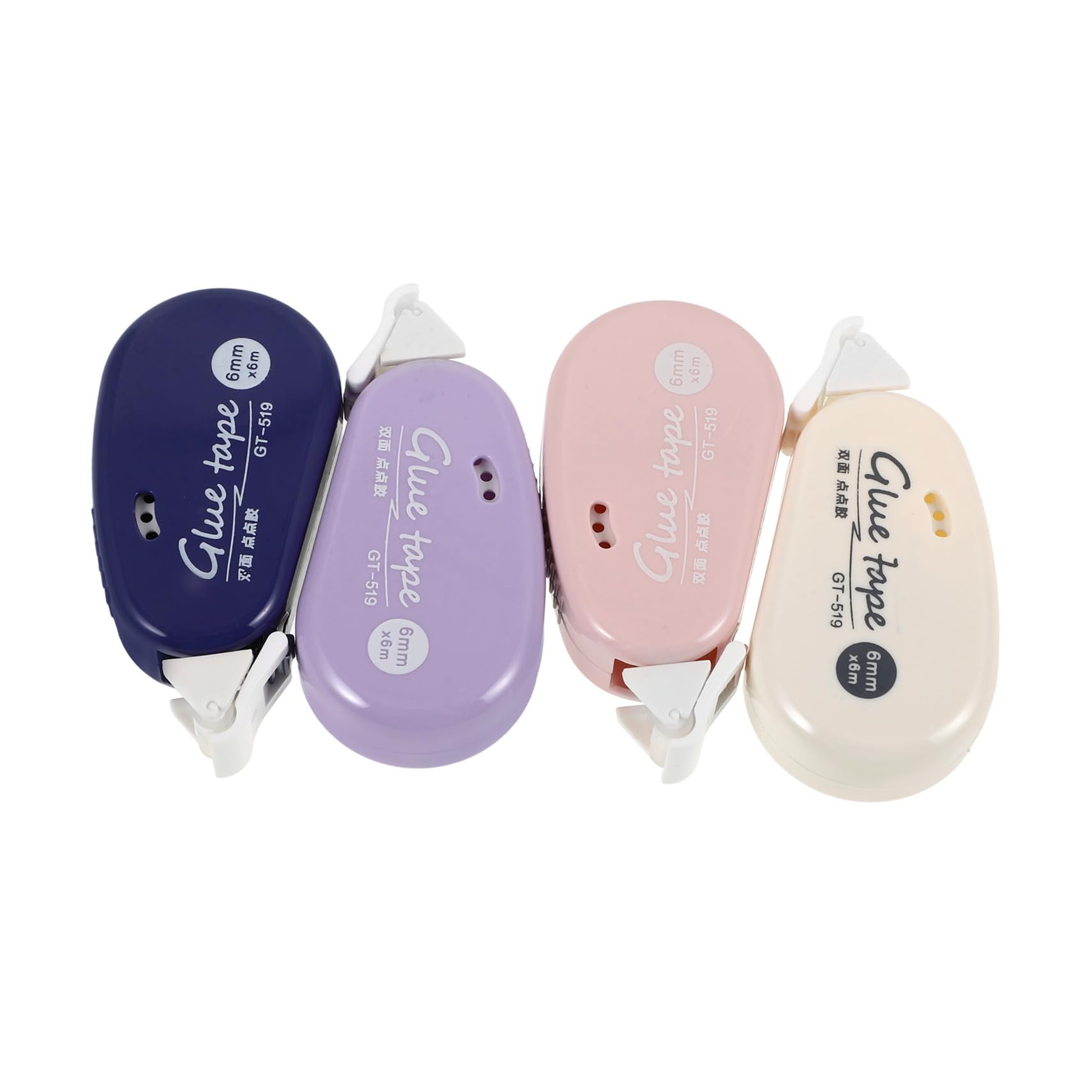 VILLCASE 20piezas Rodillo De Cinta Adhesiva Doble Cara Alta Viscosidad para Manualidades y Scrapbooking Transparente Fácil De Usar Suministros De Oficina y Hogar