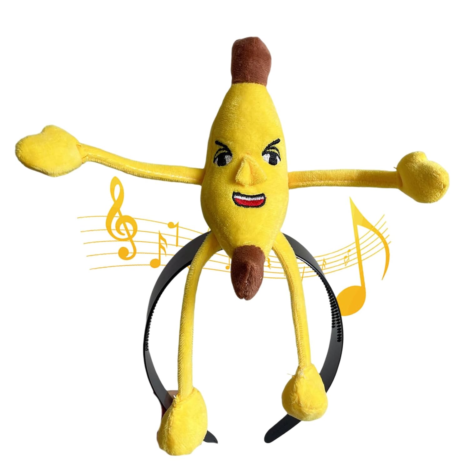 Multifunctional Stylish Hair Band Halloween Headpiece Dramatic Hair Hoop for Trendy Girls and Party Enthusiasts Unique Banana Headwear