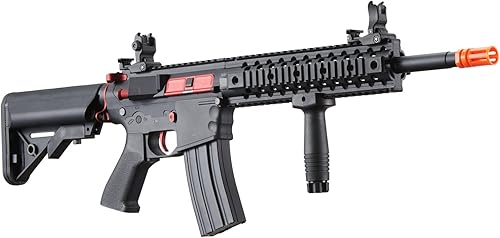 Miniatura 4 de Lancer Tactical Gen 2 Evo M4 High FPS 390 FPS Airsoft AEG Rifle Metal Gear, batería, cargador y 1000 rondas BB incluido