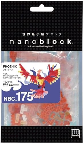 Miniatura 3 de KAWADA NanoBlock - NBC-175 - Rompecabezas de colección en miniatura Phoenix Micro Block 140 piezas