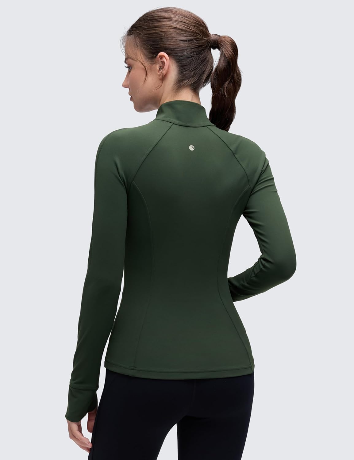 CRZ YOGA Butterluxe Hip Length Jackets for Women - Full Zip Athletic Track Tops with Thumb Holes Pockets - Image 2
