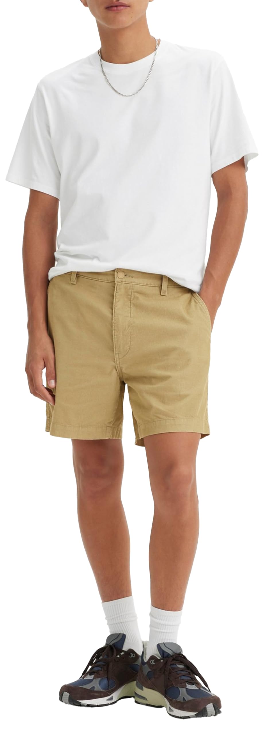 Levi's Xx Authentic Short II Olive Grey Corduro, Olive Grey, 29W