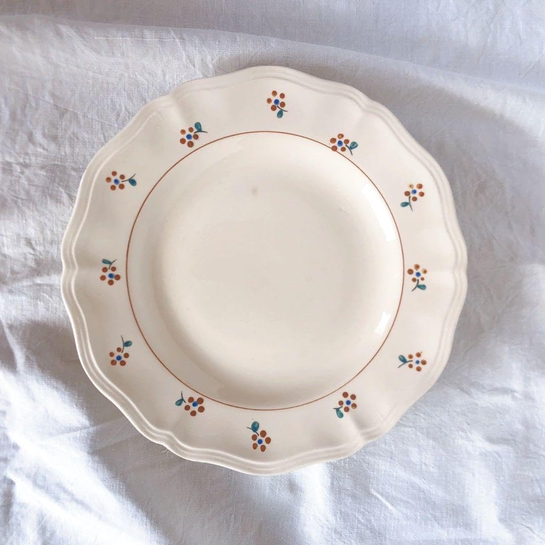 ディゴワンサルグミンヌ 花リム コンポティエ コンポ―ト皿 ケーキスタンド フランス ディゴワンサルグミンヌ 花リムケーキスタンド コンポ