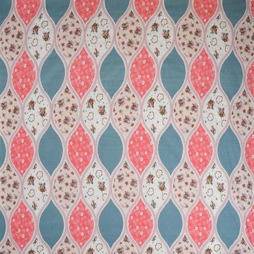Image of 300 TC Cotton Feel Glace Cotton Elastic Fitted Bedsheet for King Size Double Bed | Fits up to 8 Inch Mattress | Printed Bedsheet with 2 Pillow Covers (Pink Eka, Double Size - 72 inchx72 inch)