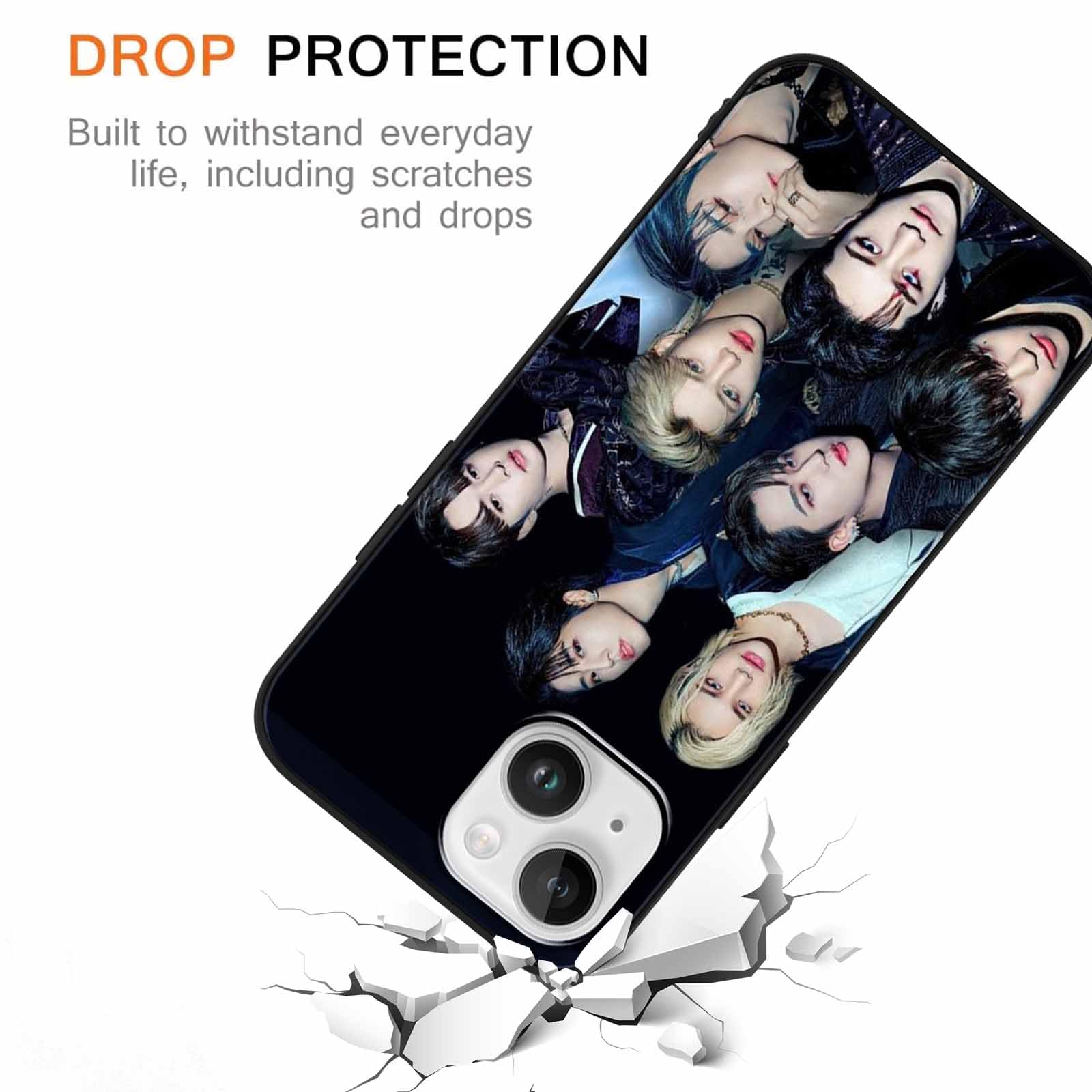 Funda Para Iphone Con Diseño Stray Kids Skzoo Stay Kpop Negro Iphone 12