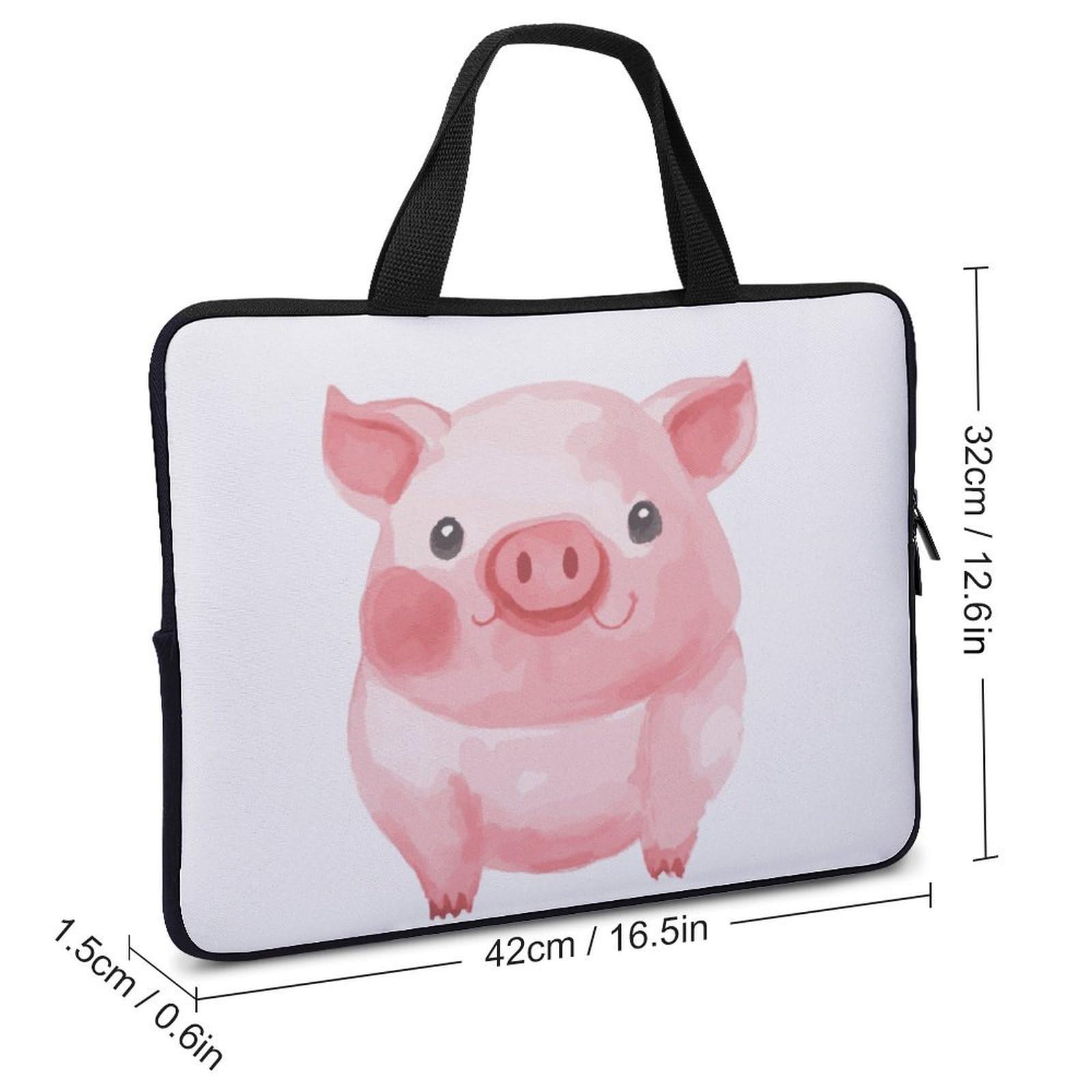 Custodia per laptop da 17", ultra sottile, leggera e impermeabile, in neoprene resistente, con cinghia da polso