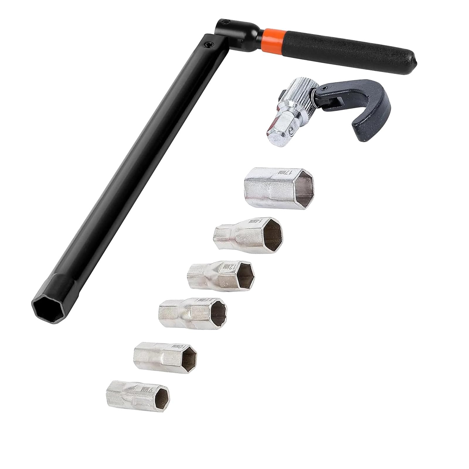 Outil pour robinets de lavabo et clé à écrou de robinet 9-17 mm noir