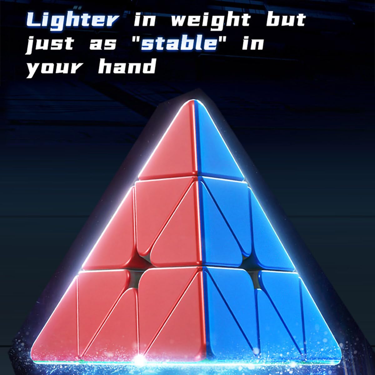 Oostifun Moyu MoFang JiaoShi Meilong Pyraminx M V2 3x3x3 Triangle Four-axis Tetrahedron Cube With Tripod and Bag - Image 2