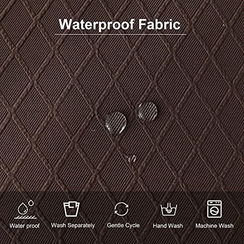 Image of Genina Waterproof Seat Covers for Dining Room Chair Cushion Covers Set of 4