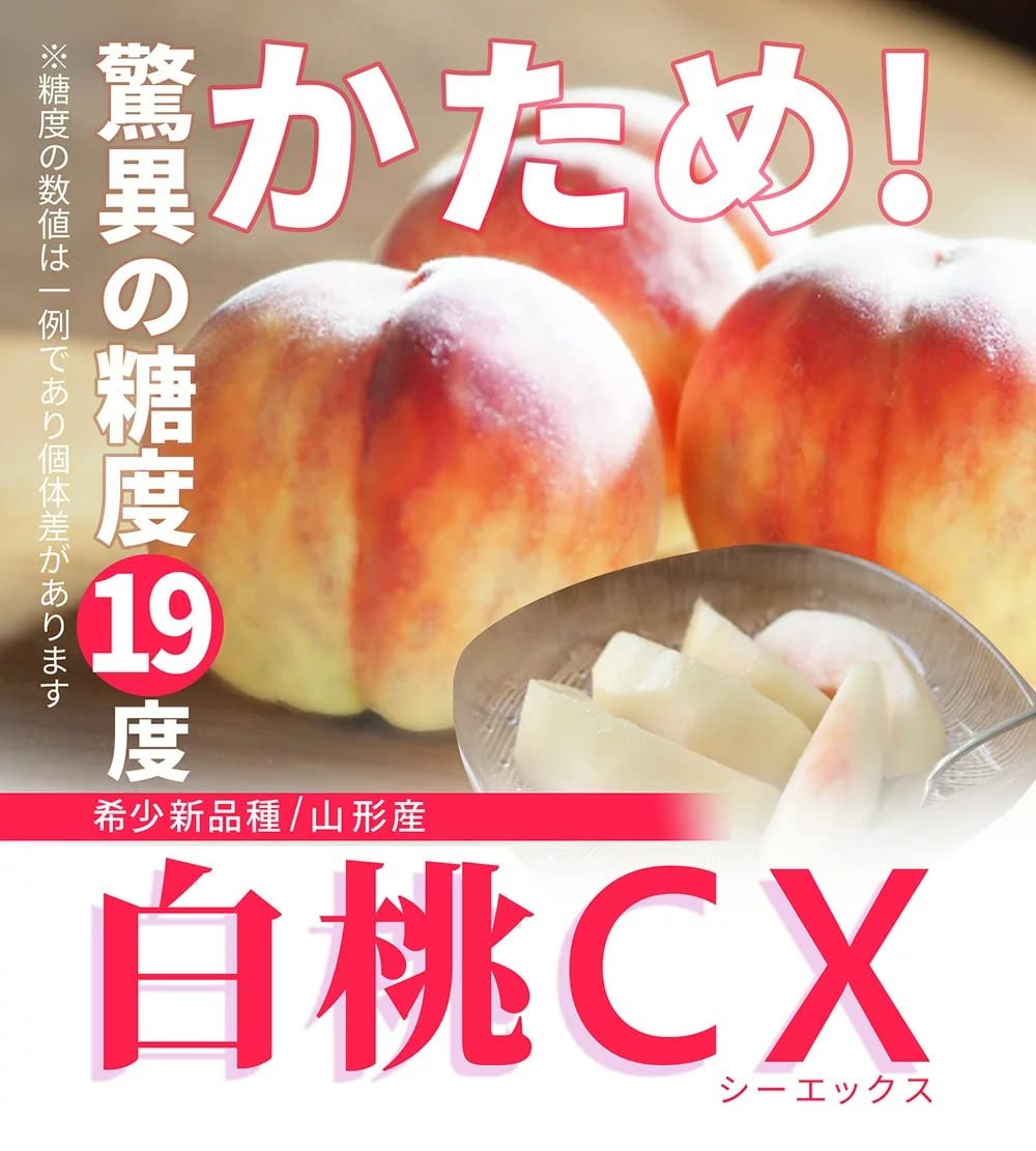 硬い桃山形県産(CX／シーエックス)専用 Amazon.co.jp: 山形県産 白桃 CX (シーエックス) 秀品 約2.5kg 硬い桃