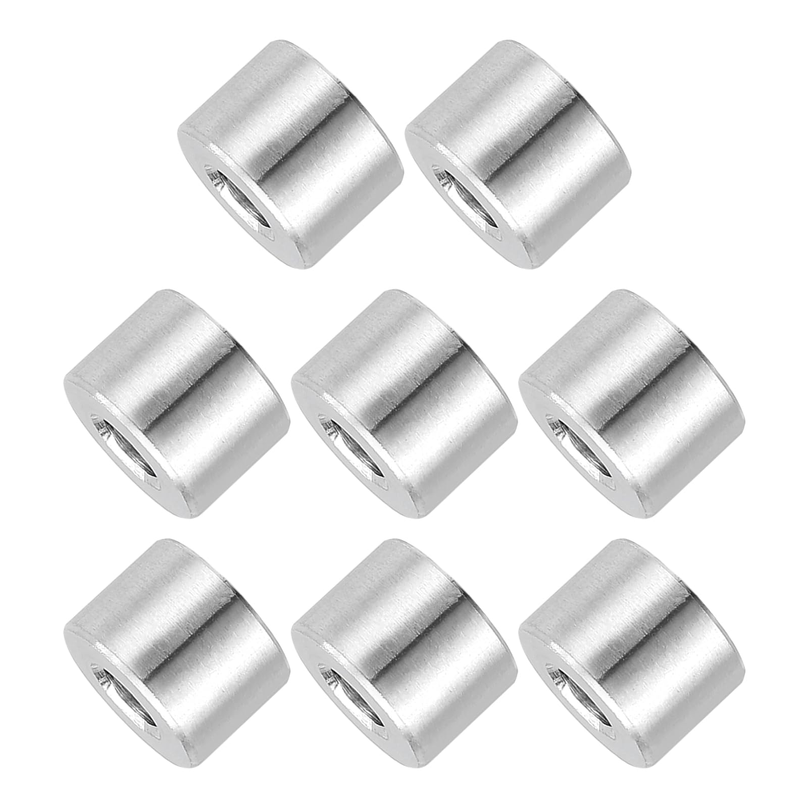 PATIKIL 8 Pcs Stainless Steel Spacers, 6mm ID x 14mm OD x 9mm Height 304 Stainless Steel Bushing Screw Standoff Unthreaded Round Spacer for 1/4"M6 Screws Bolts Nuts โ image 1