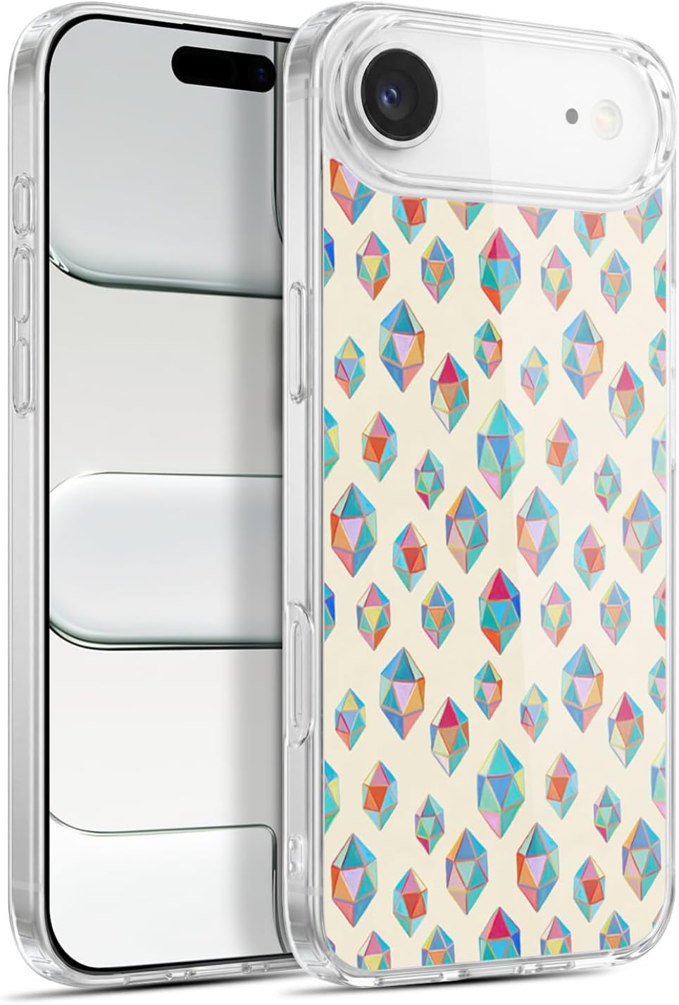 Head Case Designs Officially Licensed Micklyn Le Feuvre Watercolour Heart Connections Patterns Gel Case [Military Grade] Compatible with Apple iPhone X/iPhone Xs and Compatible with MagSafe