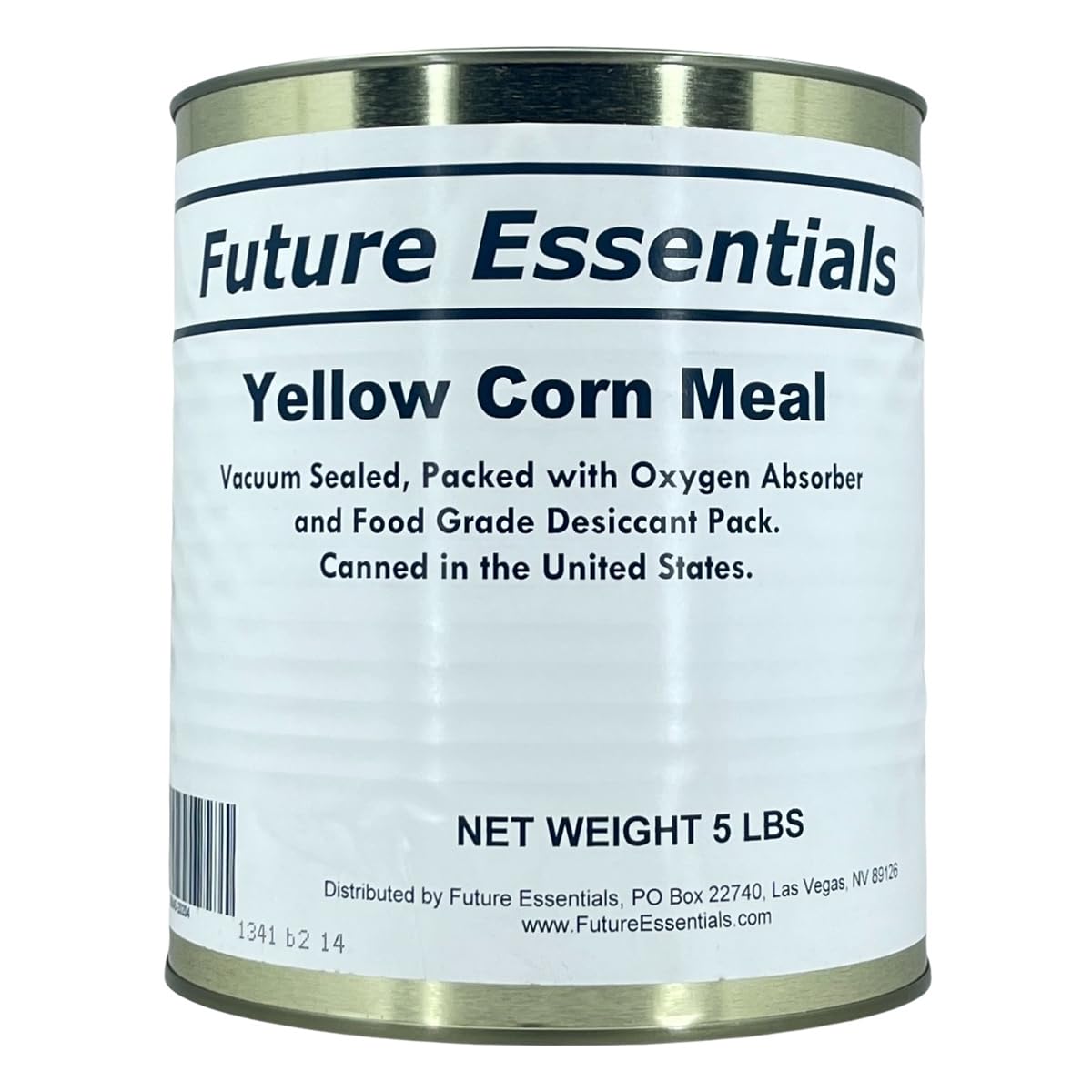Yellow Corn Meal | 5 lbs of Yellow Corn Meal for Disaster Preparedness | Long Term Survival Emergency Food Supply | 30 Year Shelf Life | Size #10 Can | Made in the USA | Net Weight 5 Pounds per can