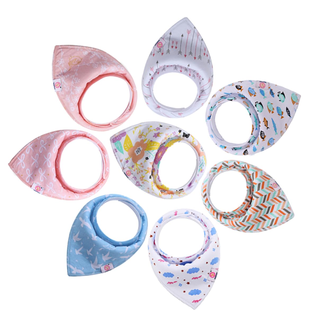 VICASKY 16stücke Teiliges Bandana Lätzchen Aus Baumwolle Saugfähige Spucktücher Für Neugeborene Stilvolle Und Weiche Babylätzchen Für Jungen Und Mädchen
