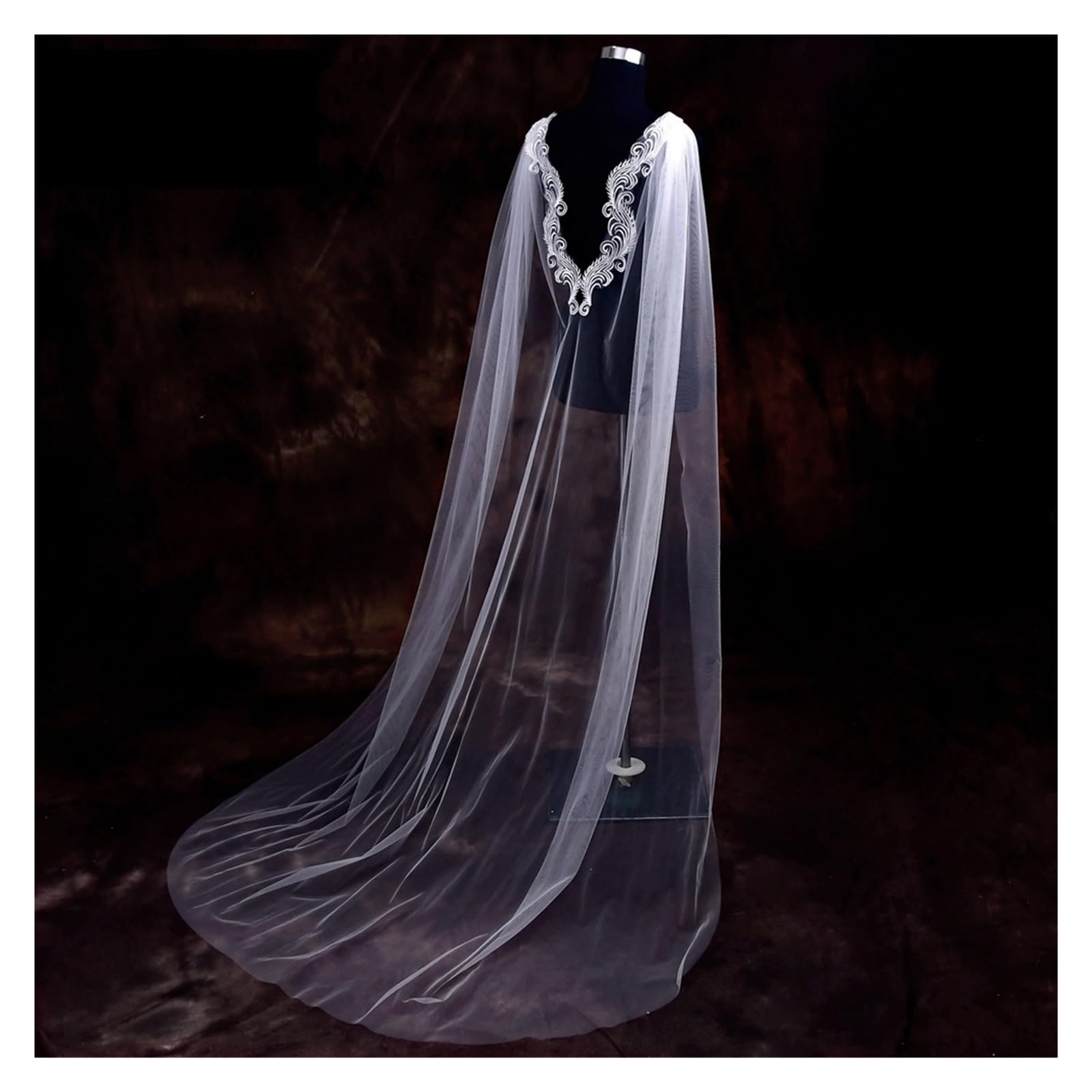 chal de boda Capa de encaje for novia: chal y chaqueta largos for mujer
