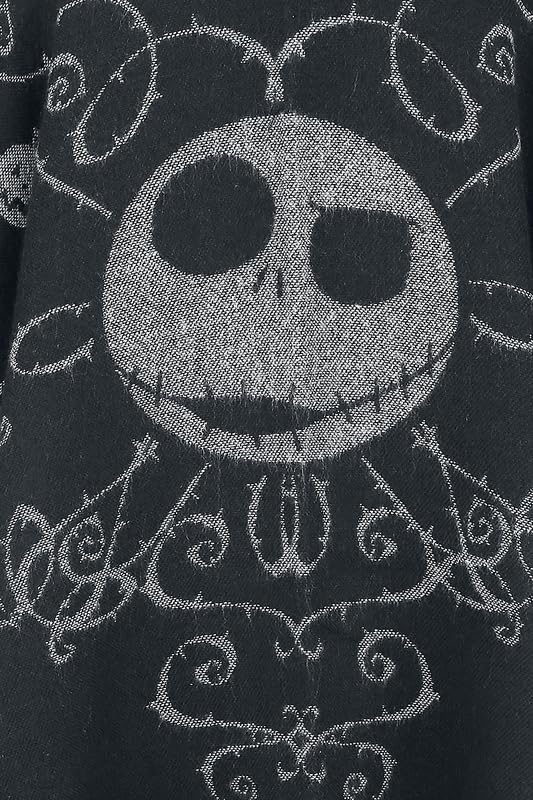 Nightmare Before Christmas Jack Donna Cardigan nero/grigio 100% Acrilica Regular