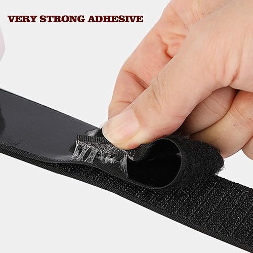 Miniatura 10 de LLPT Cinta de gancho y bucle, 34 pulgadas x 23 pies cada rollo, cinta de montaje de cinta adhesiva de resistencia industrial para interiores y