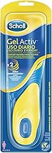 Scholl GelActiv Daily Use Gel Insoles with Memory Foam for Women – Compatible with Boots and Shoes, All Day Comfort, Anti-Fatigue, Anti-Odor, Ideal for Walking, Size 3.5-7.5