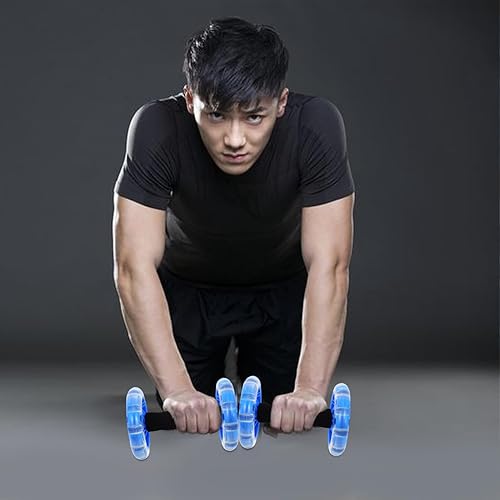 Miniatura 7 de POPETPOP Rodillo de rueda abdominal Rodillo de rueda abdominal, rodillo de ejercicio, equipo de ejercicio de núcleo abdominal para gimnasio en casa