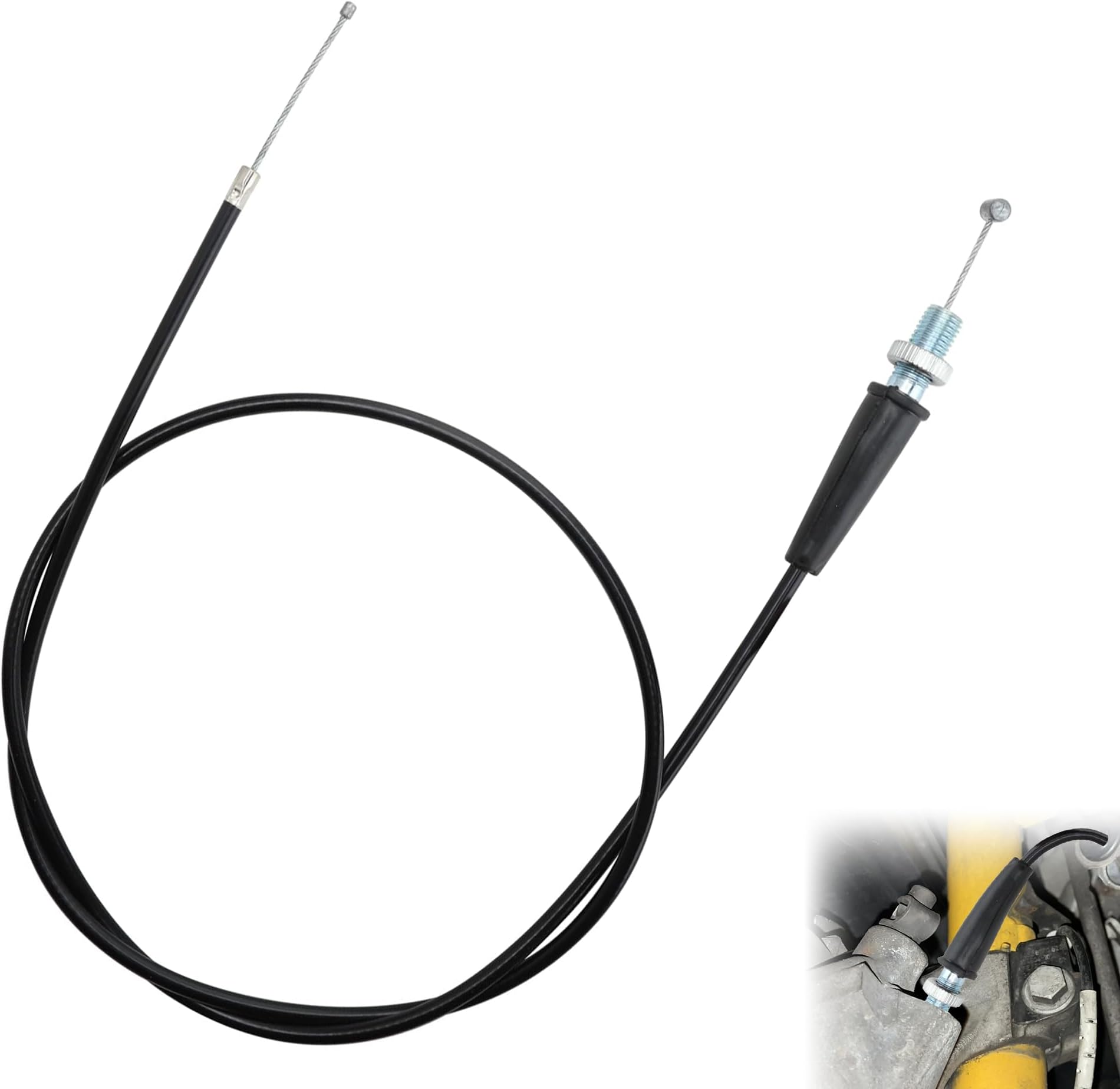 110cm Pit Bike Throttle Cable Motorcycle Throttle Cable Replacement Straight Head Throttle Oil Line Universal Extension Throttle Wire