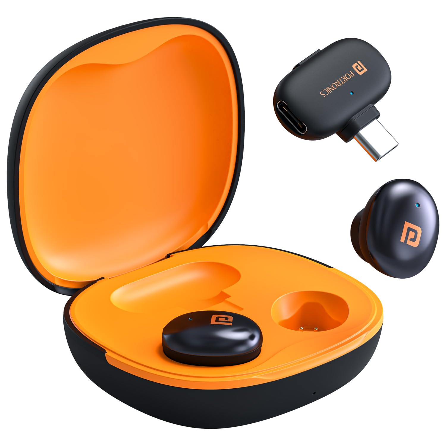 Portronics Vlogmate Neo Ai Powered 2400-2480 MHz Wireless Dual Microphone with Noise Reduction, Tiny Lapel Mic with Charging Case, Type C Wireless Mic for Video Recording, YouTube Video-image-37