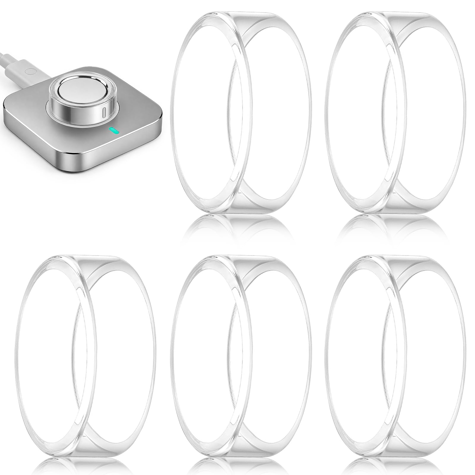 sylacor 5 Pack Ring Cover Compatible with Oura Ring Gen 4/Gen 3 Horizon Heritage, Anti-Scratch TPU Protector Accessories for Women Men, NOT for Oura Ring 4 Ceramic/Ring 5