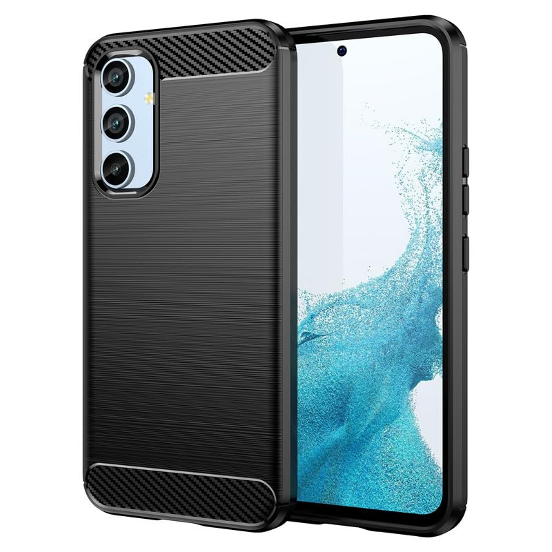 Image of Hybrid Carbon Fiber Back Case for Samsung Galaxy A54 5G (Black)