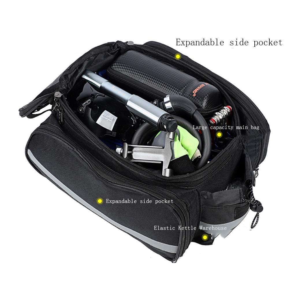 Fahrrad-Gepäcktasche, Fahrrad-Hecksattel-Gepäcktasche, 20 l wasserdichte Fahrradtasche, geeignet für Mountainbikes, Rennräder, Freizeiträder, Klappräder usw.
