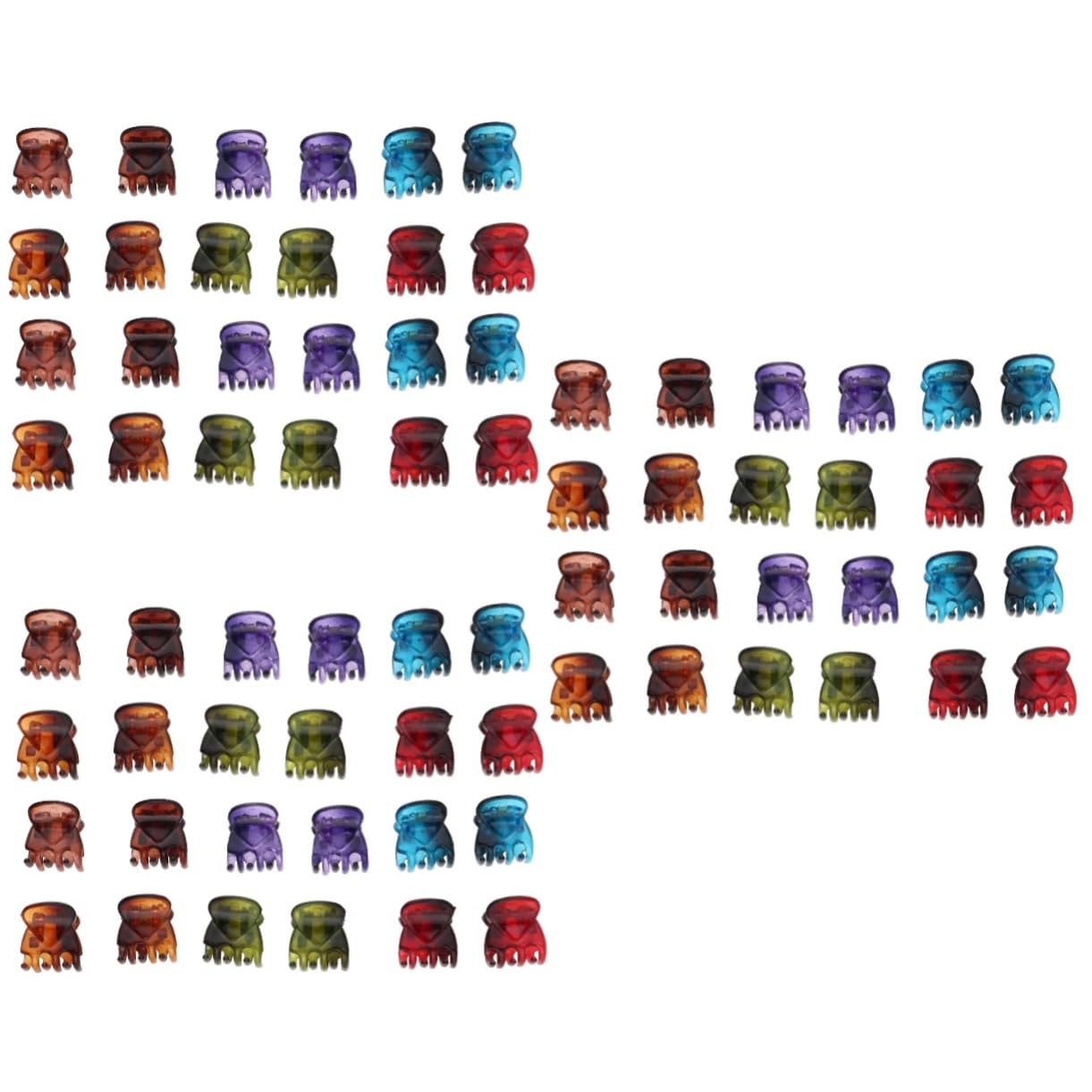 Didiseaon 144pezzi Mini Hair Claws Per e Piccole Per Antiscivolo Per Acconciature e Decorazioni