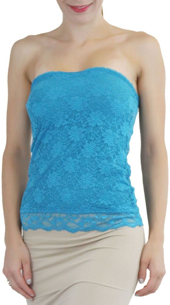 ToBeInStyle Women's Cotton-Spandex Blend Stretchy Tube Top