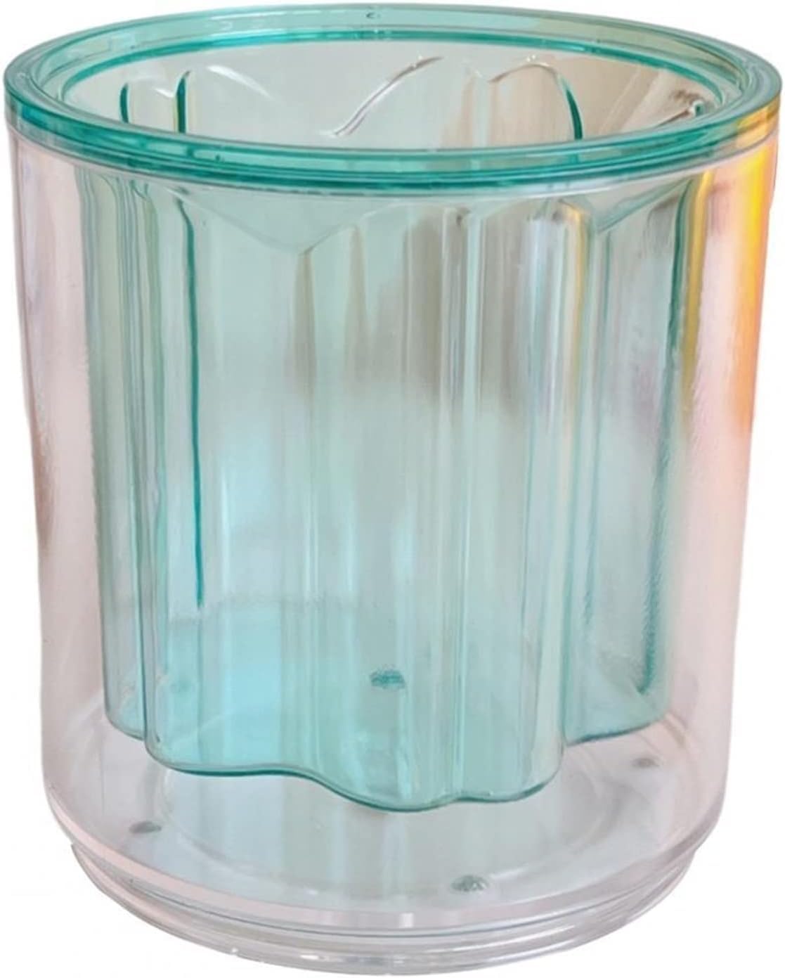 Portalápices 1 portalápices Transparente Verde para Escritorio de Estudiante, Vaso Giratorio para Oficina, Soporte para Pinceles de Maquillaje, Caja de Almacenamiento lapicero Escritorio