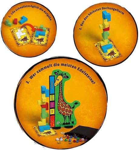 Ubongo Kosmos 697747 3-D Junior – Kinderspiel mit 3D-Bausteinen