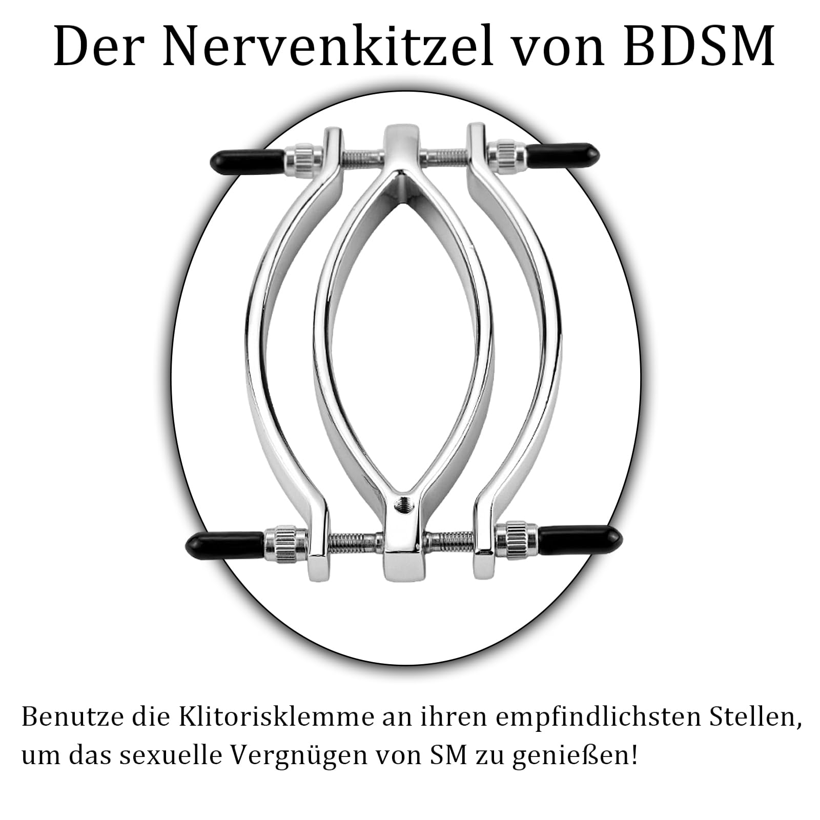 Écarteur de Lèvres en Métal pour Femmes, Spéculum Réglable Sm Avec Laisse, Pinces Pour Vagin Et Clitoris Fétichistes, Outil de Torture pour Esclaves Sexuels Extrêmes, Jouets Bdsm Extrêmes pour Femmes