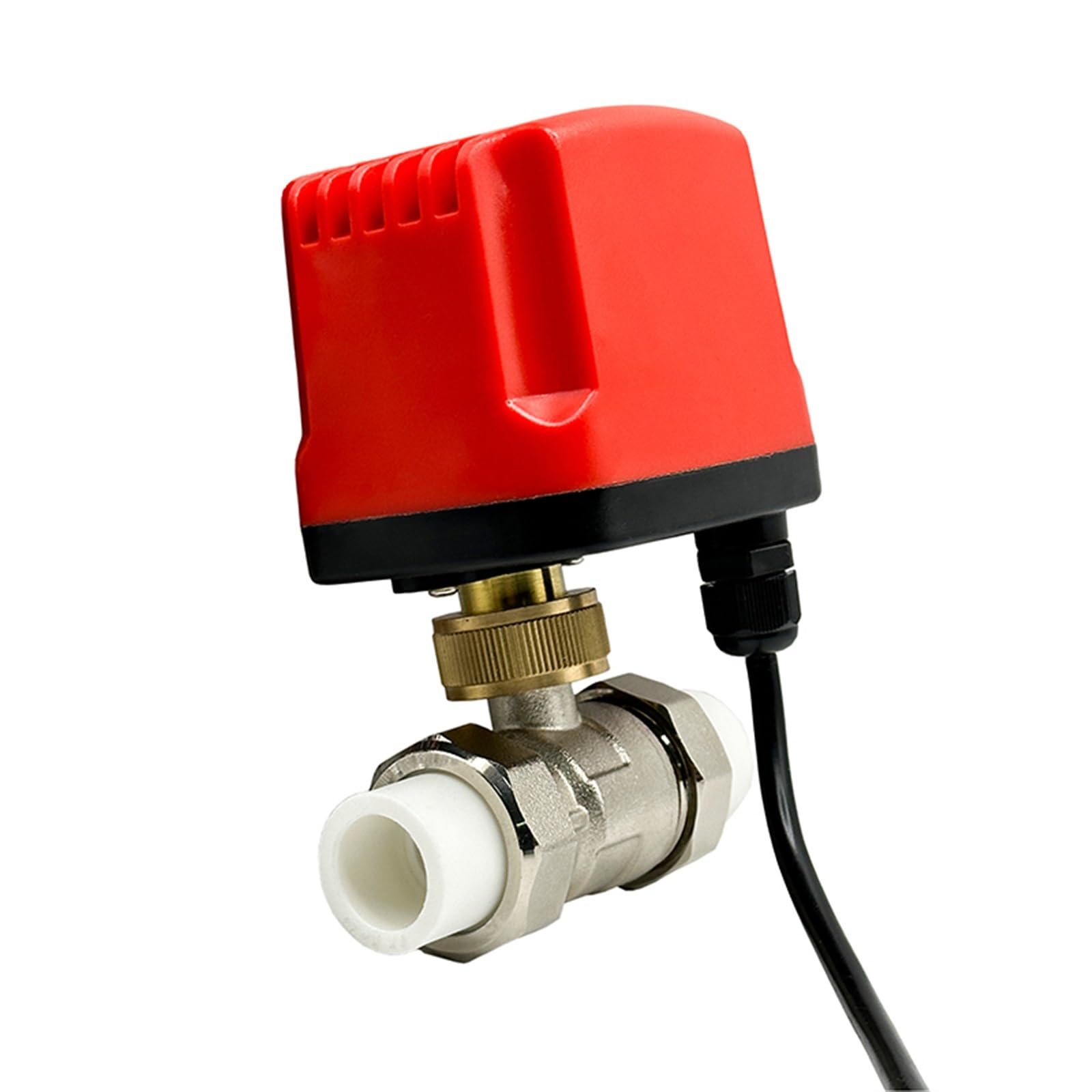Válvula de bola, válvula de bola motorizada PPR de 1/2 pulgada, 3/4 pulgada, 1 pulgada, 2 pulgadas, válvula de bola eléctrica PPR de latón de 3 o 2 alambres, motor de metal de gran torsión, 1 pieza (