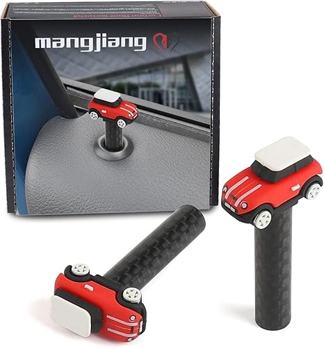 Perillas de silicona de fibra de carbono de metal para cerradura de puerta, tapas de repuesto para Mini Cooper R55 R56 R60 F54 F55 F56 F60 Clubman