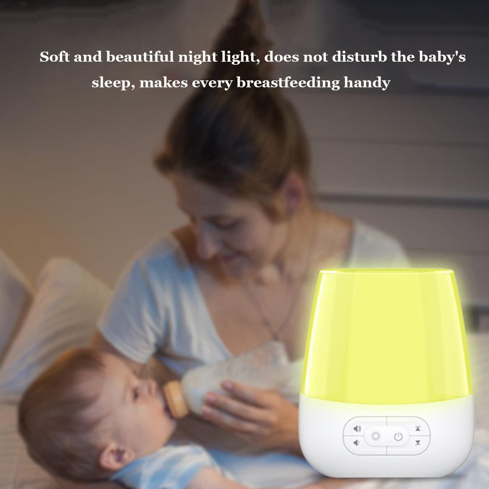 Máquina de Ruido Blanco para Dormir con luz Nocturna para guardería, Ideal para Adultos y niños, Ideal para el hogar, la Oficina y Viajes, con 20 Sonidos relajantes.