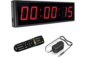 LED Digital Wall Clock with Timer for Fitness, Gym and Stopwatch