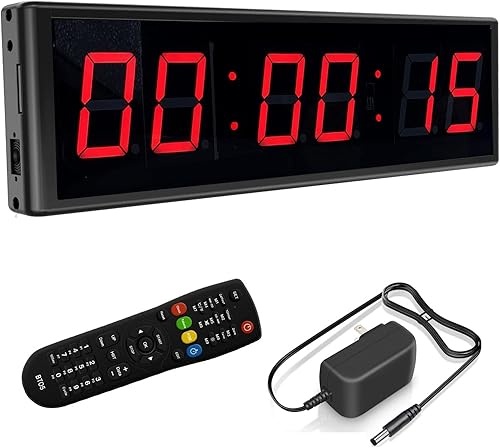 Reloj de pared con cuenta regresiva digital LED cronĂłmetro para gimnasio 23 pulgadas de alto digital Reloj de pared con cuenta regresiva digital LED cronĂłmetro para gimnasio 23 pulgadas de alto digital