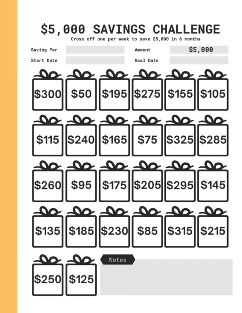 26-week-money-challenge-tracker-5-000-savings-challenge-in-6-months-weekly-bingo-money-saving-planner-to-help-you-save-5k-dollars-creatives-pretty-butterfly-amazon-com-books for 5000 Savings Challenge Free Printable 26 Week Money Challenge Tracker: $5,000 Savings Challenge In 6 Months - Weekly Bingo Money Saving Planner To Help You Save 5K Dollars: Creatives, Pretty Butterfly: Amazon.com: Books for 5000 Savings Challenge Free Printable