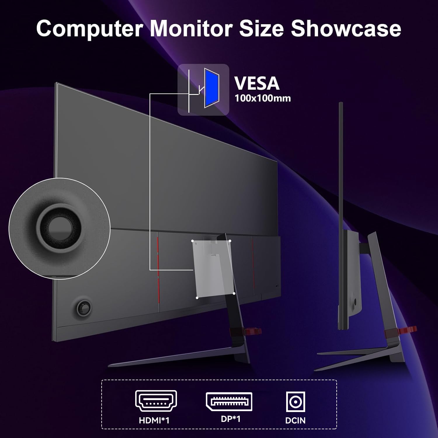 27inch Gaming Computer Monitor IPS 240Hz FHD(1920×1080P), 99% sRGB,1ms Response Time, 400cd/m²,AMD Freesync, Crosshair & Eye-Care Tech,Low Blue Light,HDMI 2.0,DP 1.4,Supports Wall-Mounted