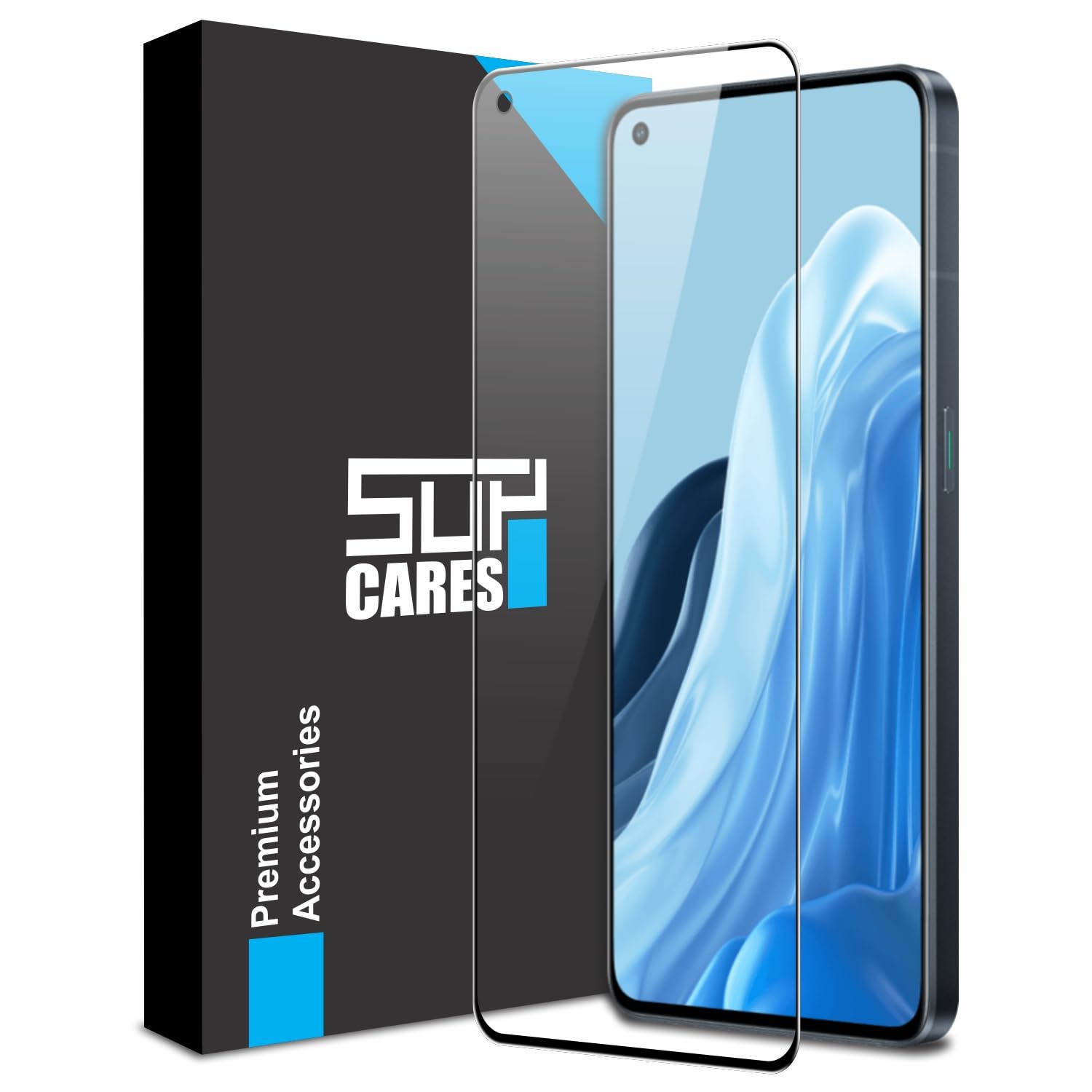 SupCares Edge to Edge Tempered Glass for Oppo Reno7 Pro 5G (6.5 Inch) with Easy Self Installation Kit | Black (B0C6Q88VM6) Amazon Price History, Amazon Price Tracker