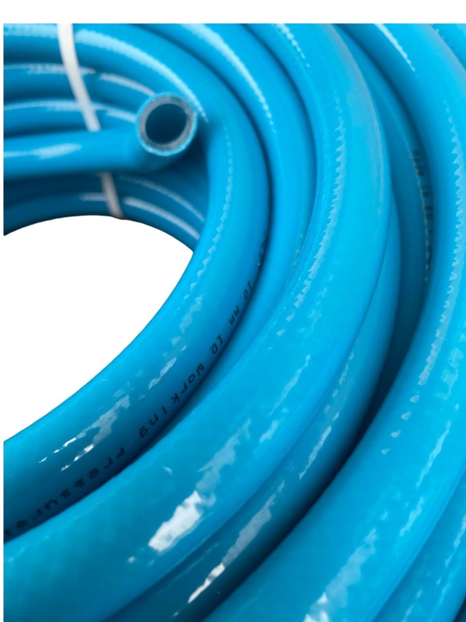 10mm Reinforced portible Non Taint Blue Drinking Water Hose for Camping, Caravans,Flexible 10mm Water hosepipe for Mobile Homes and Boats (10m)