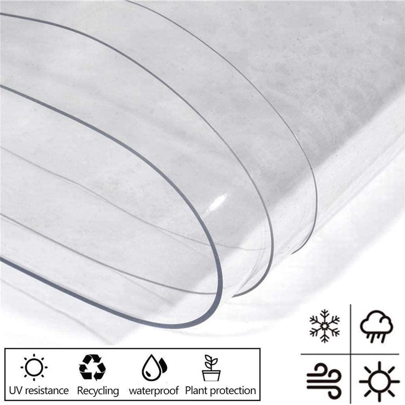 Pannelli laterali impermeabili trasparenti esterni per Pera Garden Patio Privacy Cover 0.5mm Termico Ilat All-Season Solut Universale
