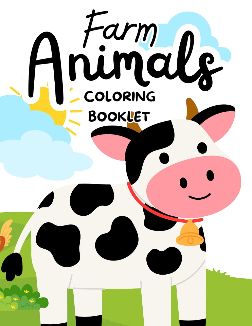 Farm animals colouring book