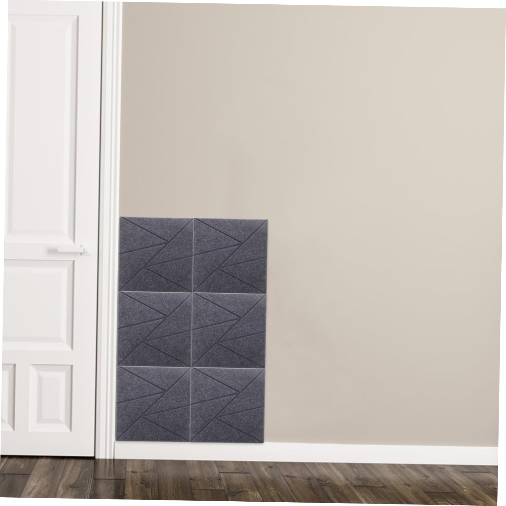 Panel Acústico Adhesivo para Pared, 6 Piezas de Poliéster | Apto para Interior Decor y Gaming Room, Efecto Moderno, Ayuda a Reducir Ruido E Interferencias