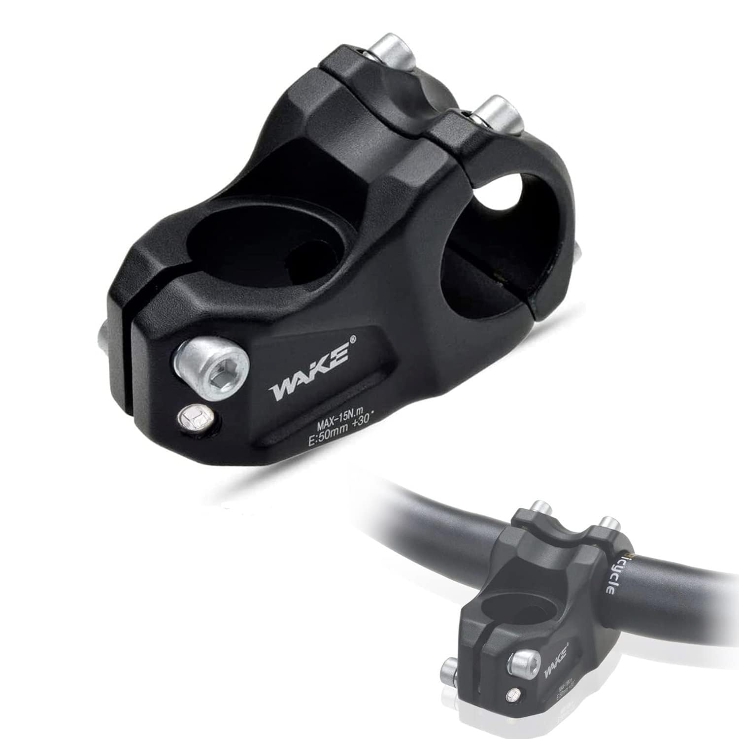 GoHZQ Bike Stem 31.8mm Handlebar Stem 30 Degree Short MTB Stem Riser 50mm Aluminum Alloy Mountain Bicycle Stem for Road Bike, MTB, BMX