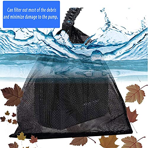 Ft Hita 2 Pack Pump Barrier Bag, 17.7''×17.7' With Drawstring Pond Mesh Pump Filter Bag For Pond Biofilters Aquarium Filtration And Outdoor Swimming Pool Media Bags(Black) #TOP3